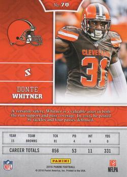 2016 Panini - Chainmail Armor #78 Donte Whitner Back