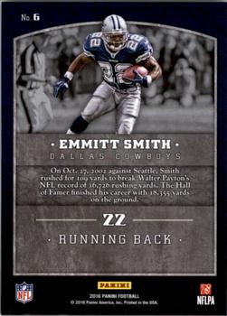 2016 Panini - Legends of the Shield #6 Emmitt Smith Back