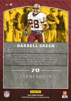 2016 Panini - Legends of the Shield #8 Darrell Green Back