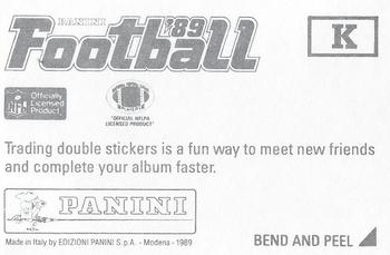 1989 Panini Stickers - Super Bowls #K Super Bowl XV Back