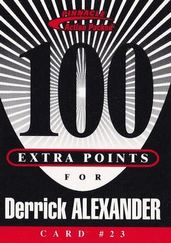 1997 Action Packed - Extra Points 100 #23 Derrick Alexander Front