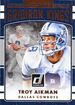 2016 Donruss - All-Time Gridiron Kings #1 Troy Aikman Front