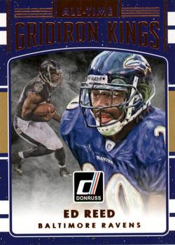 2016 Donruss - All-Time Gridiron Kings #24 Ed Reed Front