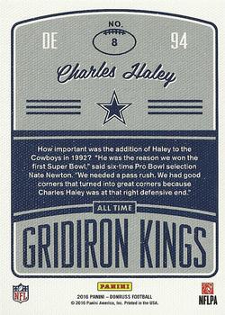 2016 Donruss - All-Time Gridiron Kings Studio #8 Charles Haley Back