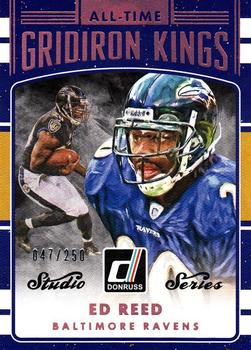 2016 Donruss - All-Time Gridiron Kings Studio #24 Ed Reed Front