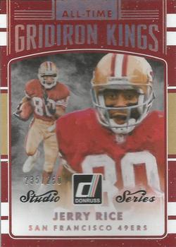 2016 Donruss - All-Time Gridiron Kings Studio #25 Jerry Rice Front