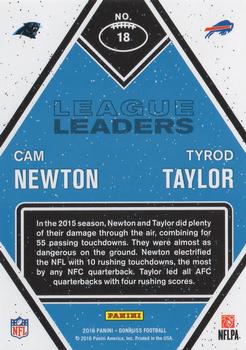 2016 Donruss - League Leaders #18 Cam Newton / Tyrod Taylor Back