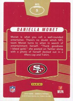 2016 Donruss - Fans Of The Game #5 Daniella Monet Back