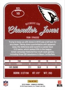 2016 Donruss - Press Proofs Blue #10 Chandler Jones Back