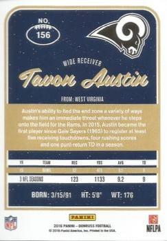 2016 Donruss - Press Proofs Blue #156 Tavon Austin Back