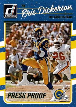 2016 Donruss - Press Proofs Green #160 Eric Dickerson Front