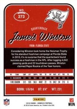 2016 Donruss - Press Proofs Green #273 Jameis Winston Back