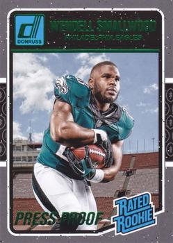2016 Donruss - Press Proofs Green #399 Wendell Smallwood Front