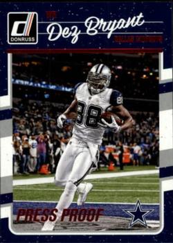 2016 Donruss - Press Proofs Red #80 Dez Bryant Front