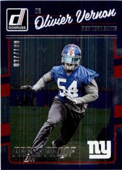 2016 Donruss - Press Proofs Silver #198 Olivier Vernon Front