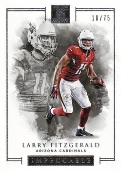 2016 Panini Impeccable #1 Larry Fitzgerald Front