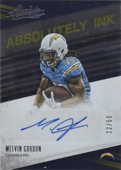 2016 Panini Absolute - Absolutely Ink #12 Melvin Gordon Front