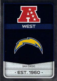 2016 Panini Stickers #225 San Diego Chargers Logo Front
