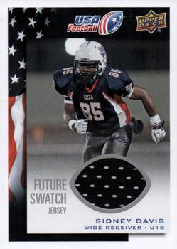 2014 Upper Deck USA Football - Future Swatch #74 Sydney Davis Front