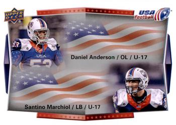 2015 Upper Deck USA Football #121 Santino Marchiol / Daniel Anderson Front