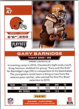 2016 Panini Playoff #47 Gary Barnidge Back