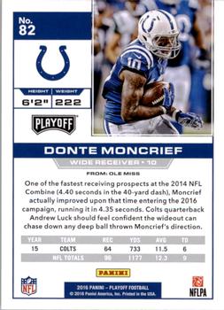 2016 Panini Playoff #82 Donte Moncrief Back