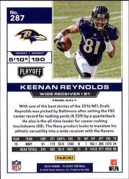 2016 Panini Playoff #287 Keenan Reynolds Back