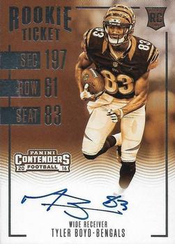2016 Panini Contenders #331 Tyler Boyd Front