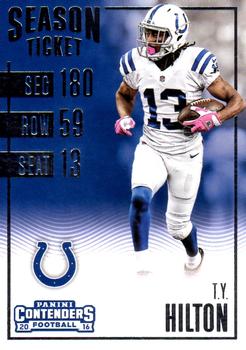 2016 Panini Contenders #94 T.Y. Hilton Front
