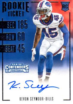 2016 Panini Contenders #146 Kevon Seymour Front