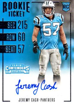 2016 Panini Contenders #166 Jeremy Cash Front
