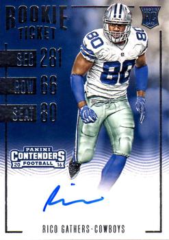 2016 Panini Contenders #179 Rico Gathers Front