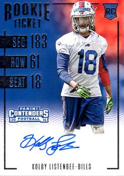 2016 Panini Contenders #186 Kolby Listenbee Front