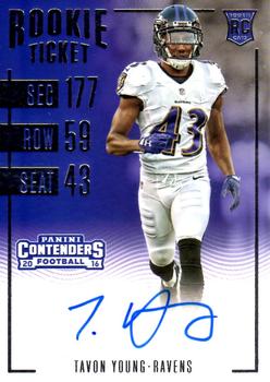 2016 Panini Contenders #247 Tavon Young Front