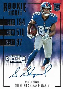2016 Panini Contenders #329 Sterling Shepard Front