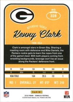 2016 Donruss - Press Proofs Black #328 Kenny Clark Back