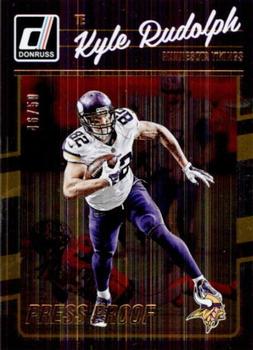 2016 Donruss - Press Proofs Gold #174 Kyle Rudolph Front