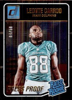 2016 Donruss - Press Proofs Gold #384 Leonte Carroo Front