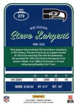 2016 Donruss - Stat Line Season #272 Steve Largent Back