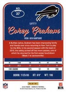 2016 Donruss - Stat Line Years #37 Corey Graham Back