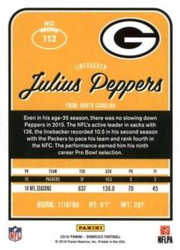 2016 Donruss - Stat Line Years #112 Julius Peppers Back