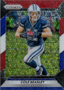 2016 Panini Prizm - Red White & Blue Disco #166 Cole Beasley Front