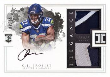 2016 Panini Impeccable - Elegance Rookie Helmet and Nameplate Autographs #170 C.J. Prosise Front