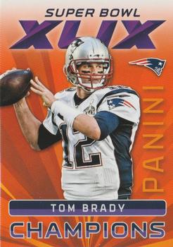 2015 Panini Super Bowl XLIX New England Patriots #1 Tom Brady Front