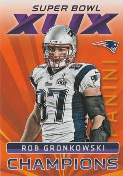 2015 Panini Super Bowl XLIX New England Patriots #5 Rob Gronkowski Front