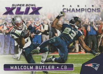 2015 Panini Super Bowl XLIX New England Patriots #19 Malcolm Butler Front