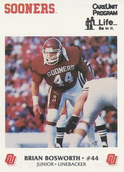 1986 Oklahoma Sooners Police #NNO Brian Bosworth Front
