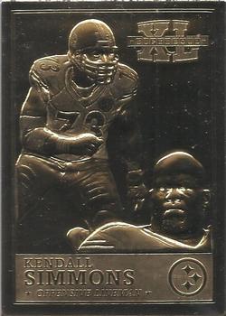 2006 The Danbury Mint Super Bowl XL Champion 22Kt Gold #NNO Kendall Simmons Front