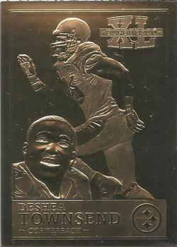 2006 The Danbury Mint Super Bowl XL Champion 22Kt Gold #NNO Deshea Townsend Front