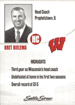 2008 Wisconsin Badgers Program Cards #NNO Bret Bielema Back